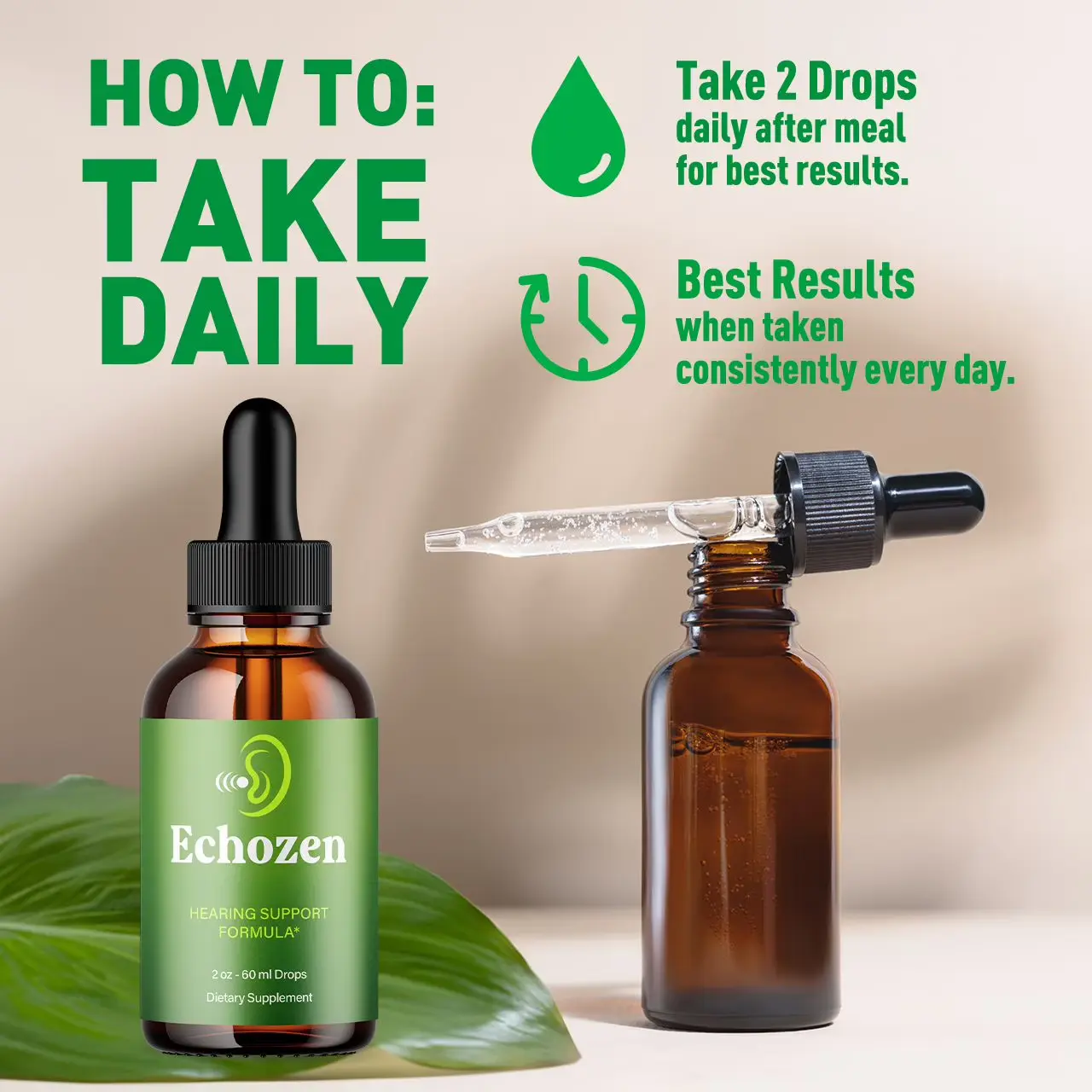 EchoZen supplement supporting ear health